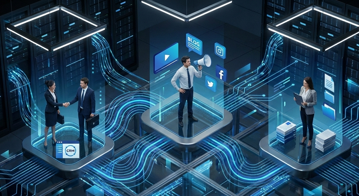 Käytännön käyttökohteet: myynti, markkinointi, hallinto